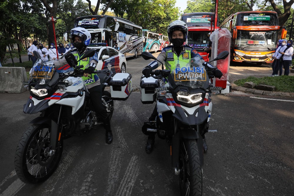Pemberangkatan Mudik Gratis Polri 