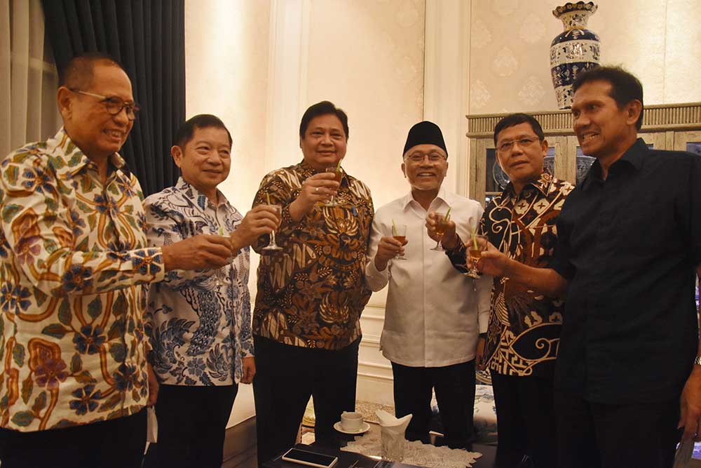 Silaturahmi Ketua Umum Partai Golkar, PPP dan PAN