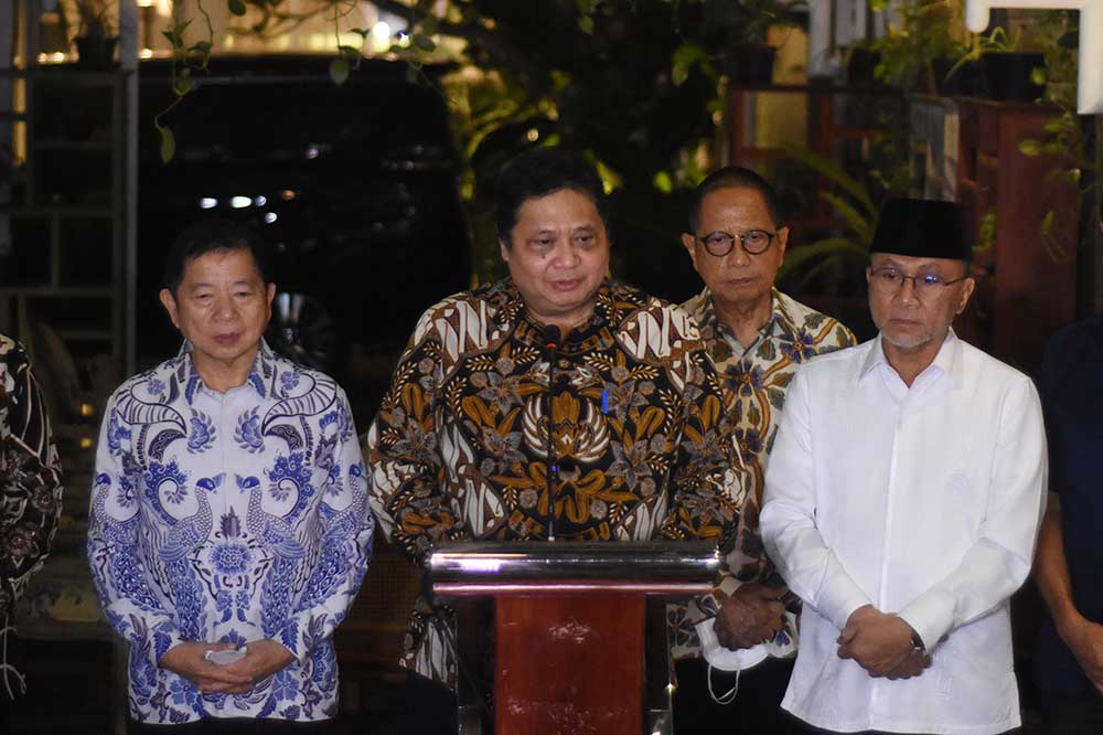 Silaturahmi Ketua Umum Partai Golkar, PPP dan PAN