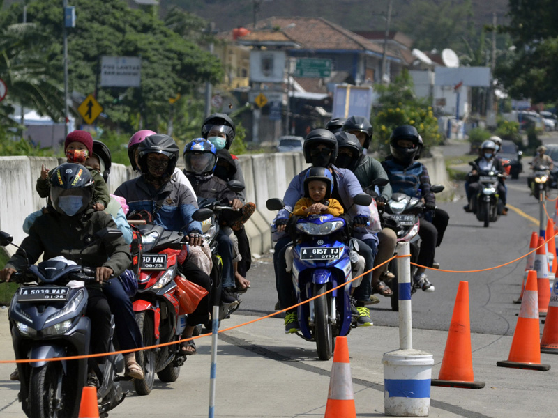 Arus Balik Sepeda Motor Pelabuhan Bakauheni