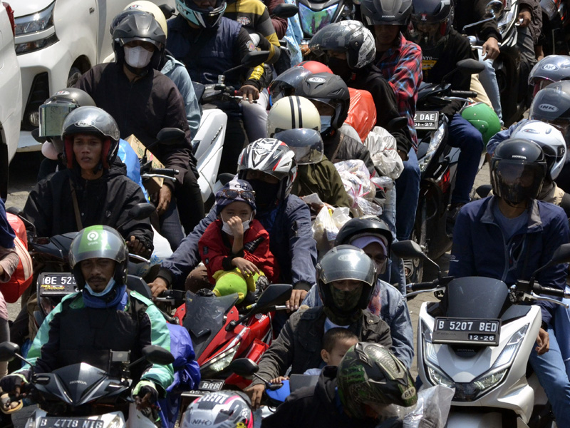 Arus Balik Sepeda Motor Pelabuhan Bakauheni