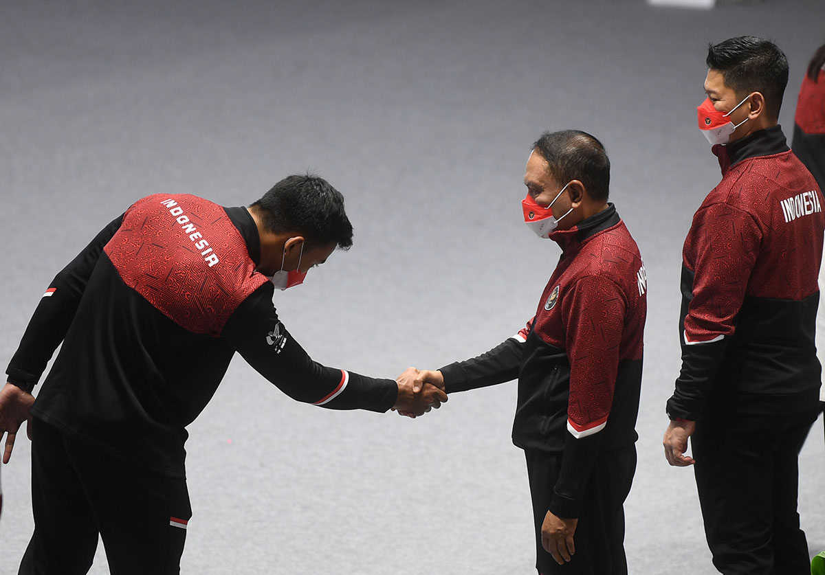 Pengukuhan Kontingen Tim Indonesia untuk Sea Games Vietnam