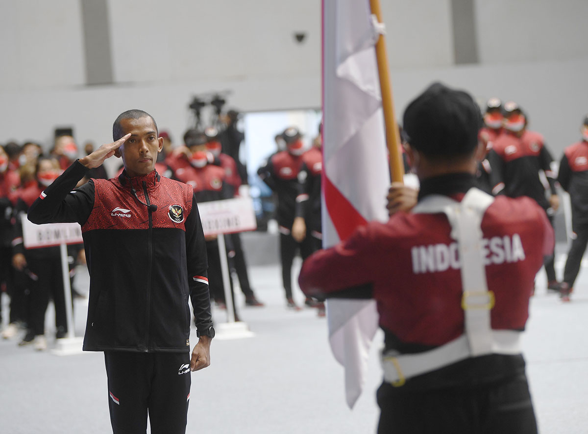 Pengukuhan Kontingen Tim Indonesia untuk Sea Games Vietnam