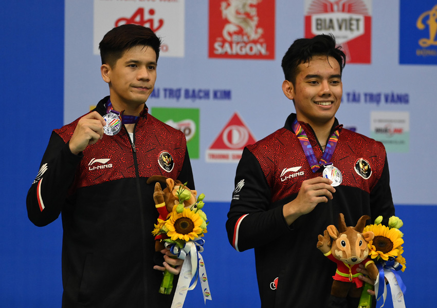 Ganda Putra Leo Rolly Carnando/Daniel Marthin Raih Emas Sea Games