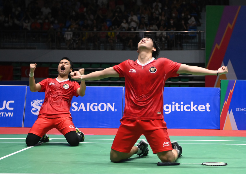 Ganda Putra Leo Rolly Carnando/Daniel Marthin Raih Emas Sea Games