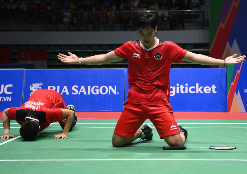 Ganda Putra Leo Rolly Carnando/Daniel Marthin Raih Emas Sea Games