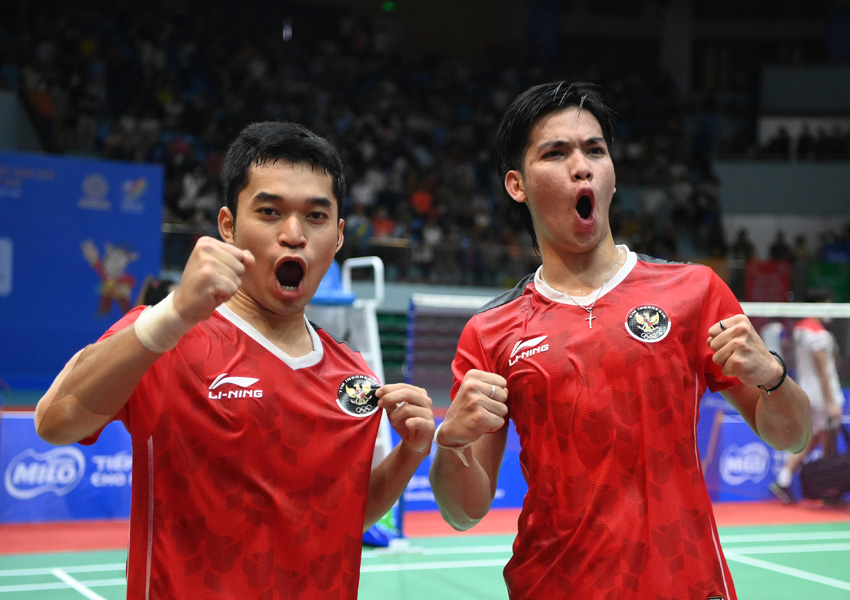 Ganda Putra Leo Rolly Carnando/Daniel Marthin Raih Emas Sea Games