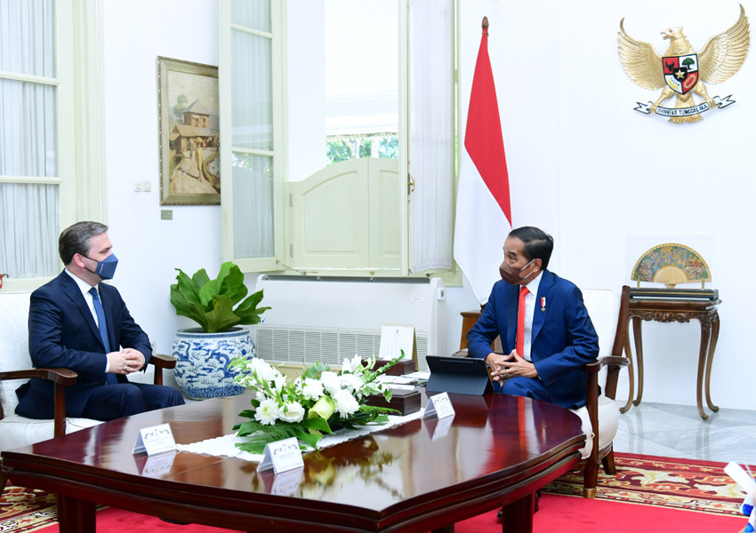 Presiden Menerima Menlu Serbia Nikola Selakovic 