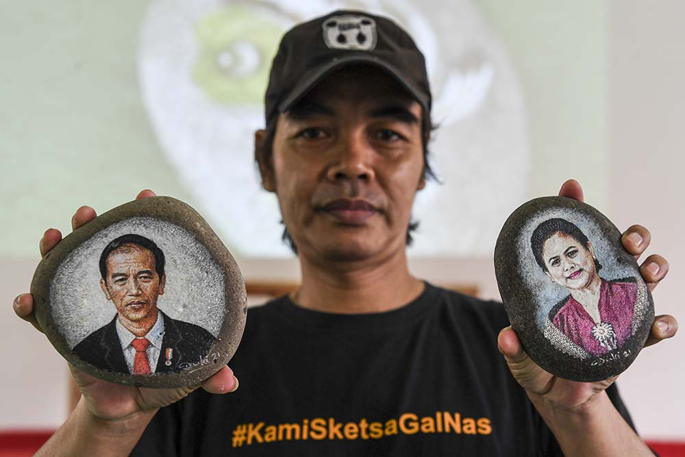 Kreasi Seni Lukis di Batu Kali