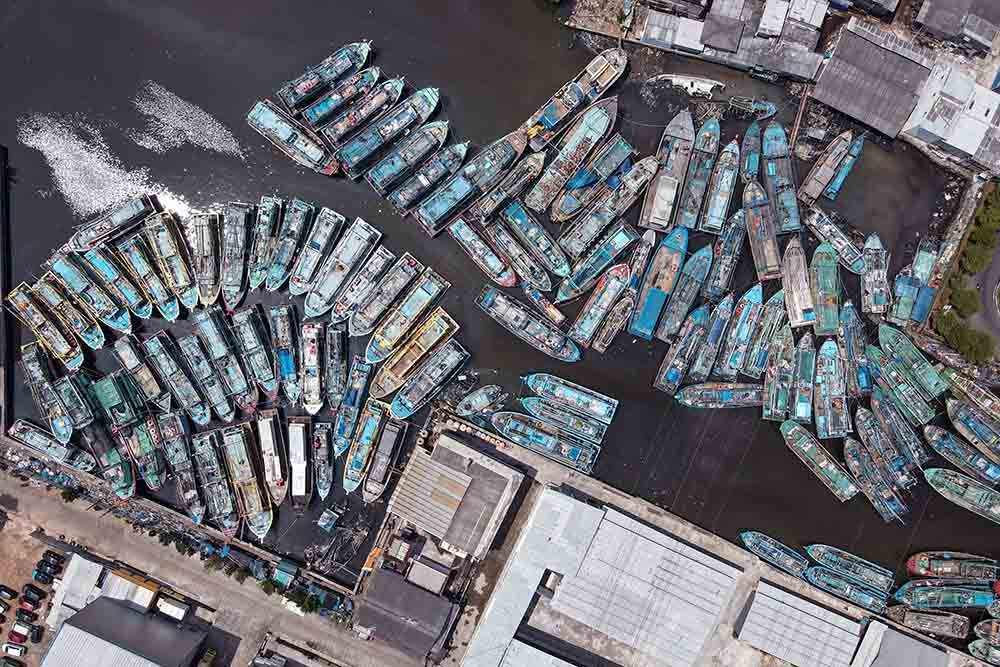 Selama Lebaran, Nelayan di Muara Angke Libur Melaut