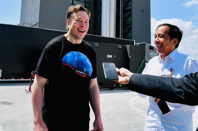 Presiden Joko Widodo Sambangi Markas Space X