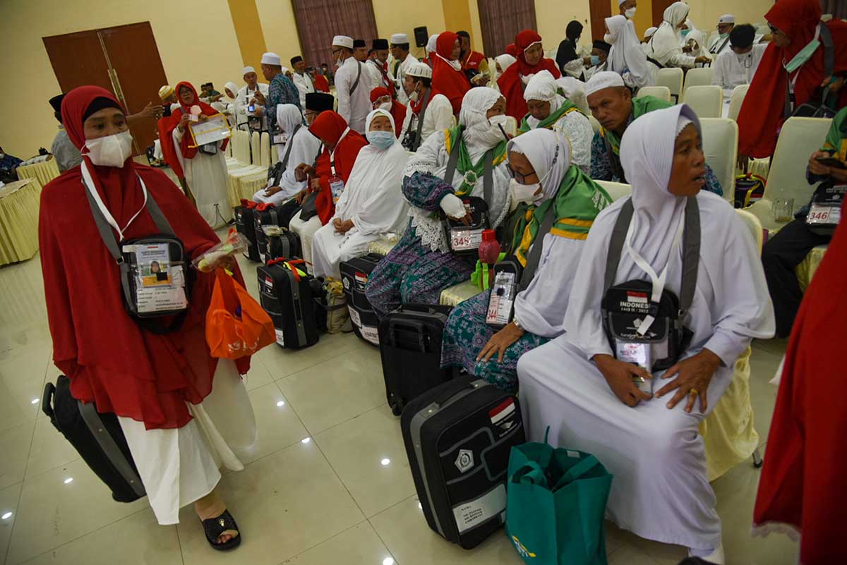 Jamaah Calon Haji Kloter Pertama Embarkasi Medan 