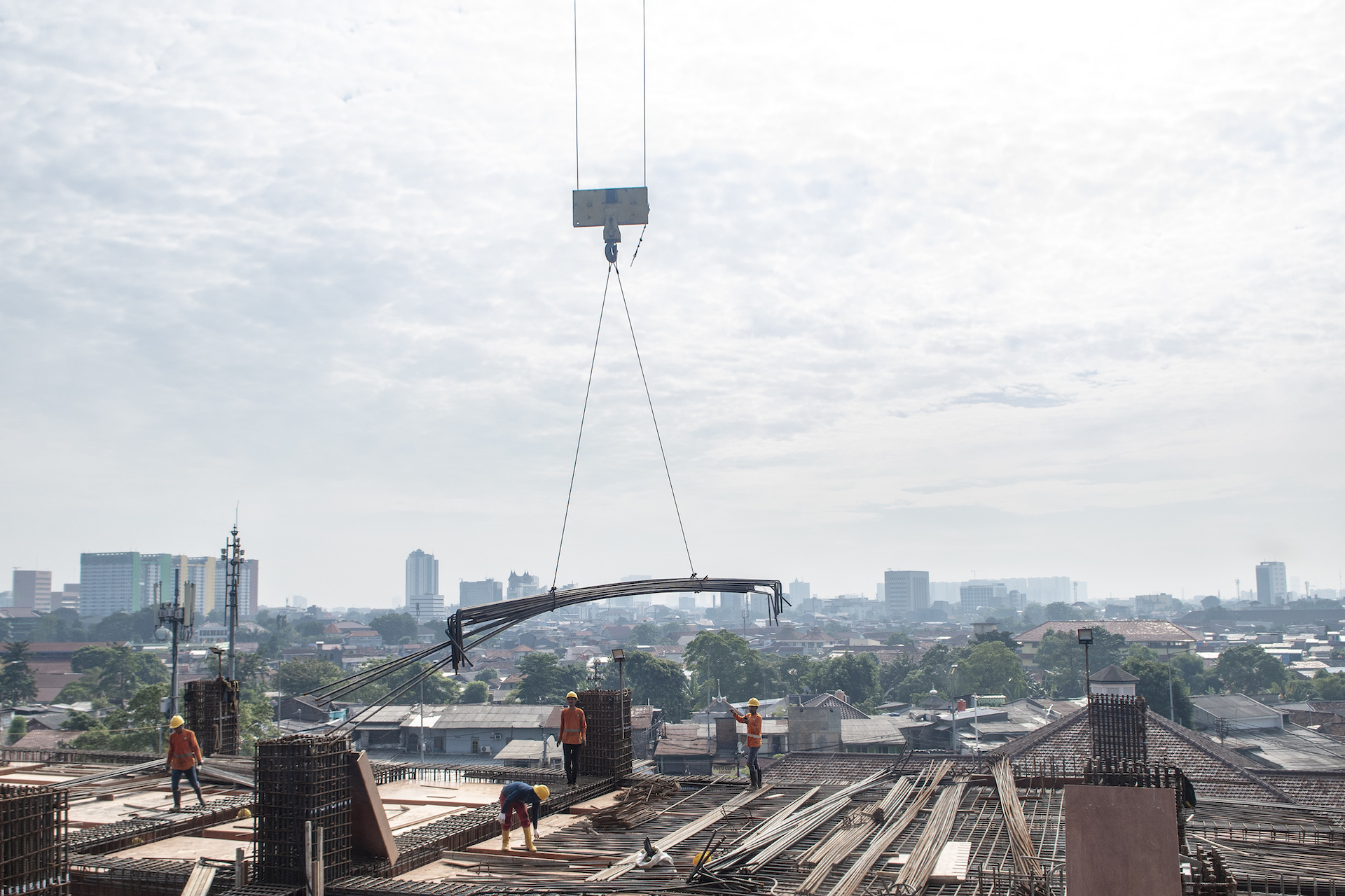 Pembangunan Stasiun Manggarai di Jakarta