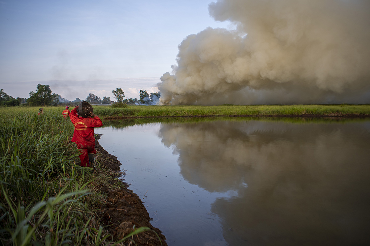 Kebakaran Lahan di Ogan Ilir