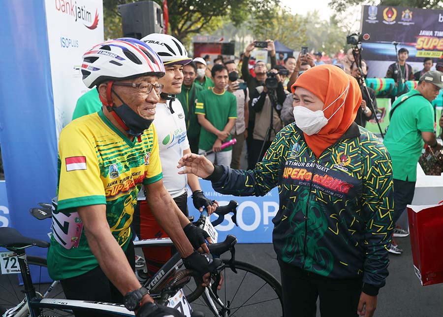 Peserta Tertua Super Road Bike di Jember Jawa Timur