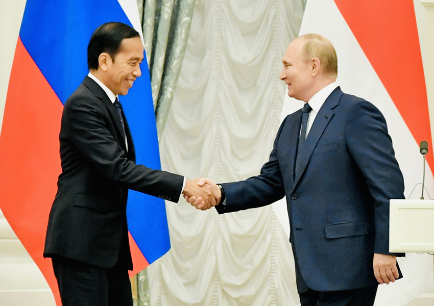 Presiden Joko Widodo Bertemu Presiden Putin