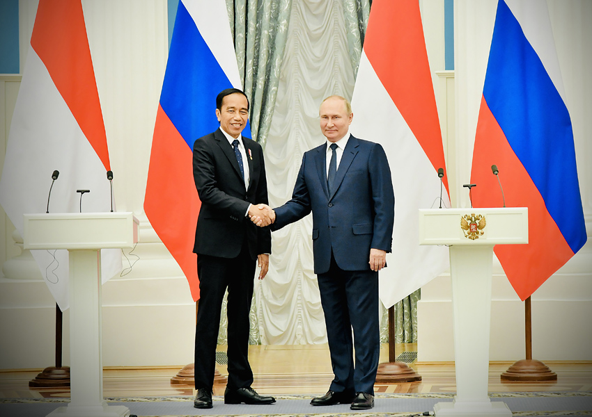 Presiden Joko Widodo Bertemu Presiden Putin
