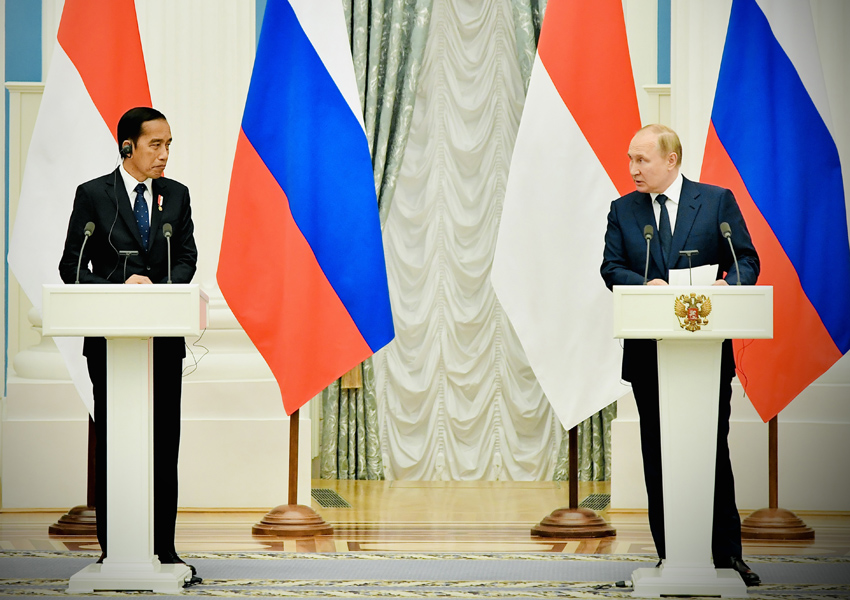Presiden Joko Widodo Bertemu Presiden Putin