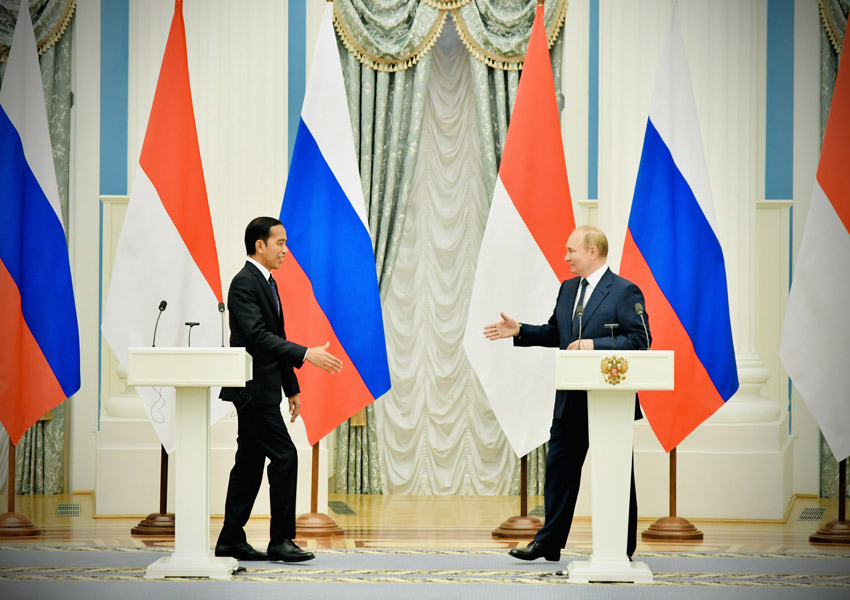 Presiden Joko Widodo Bertemu Presiden Putin