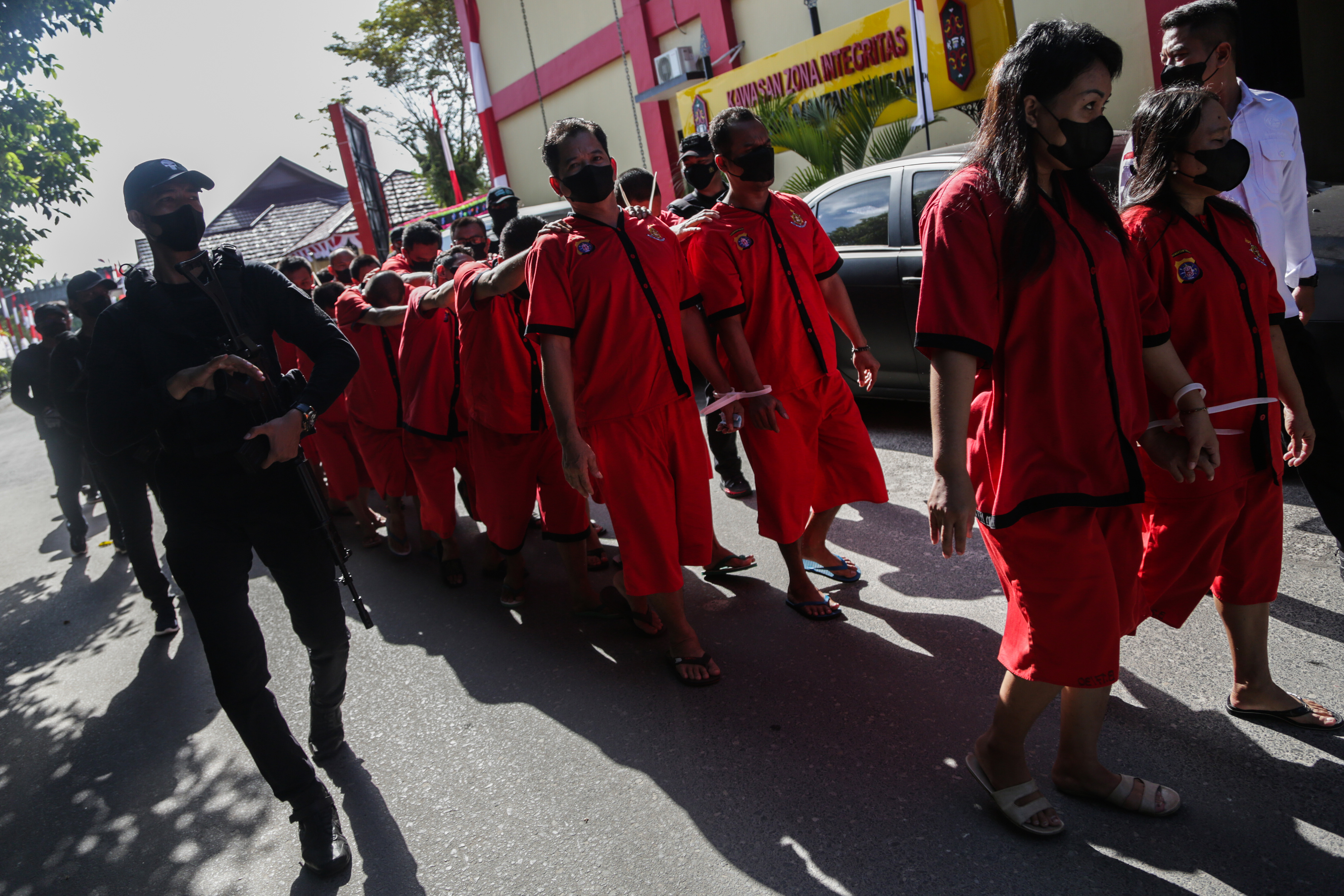 Pemusnahan Narkotika Hasil Operasi Polda Kalteng