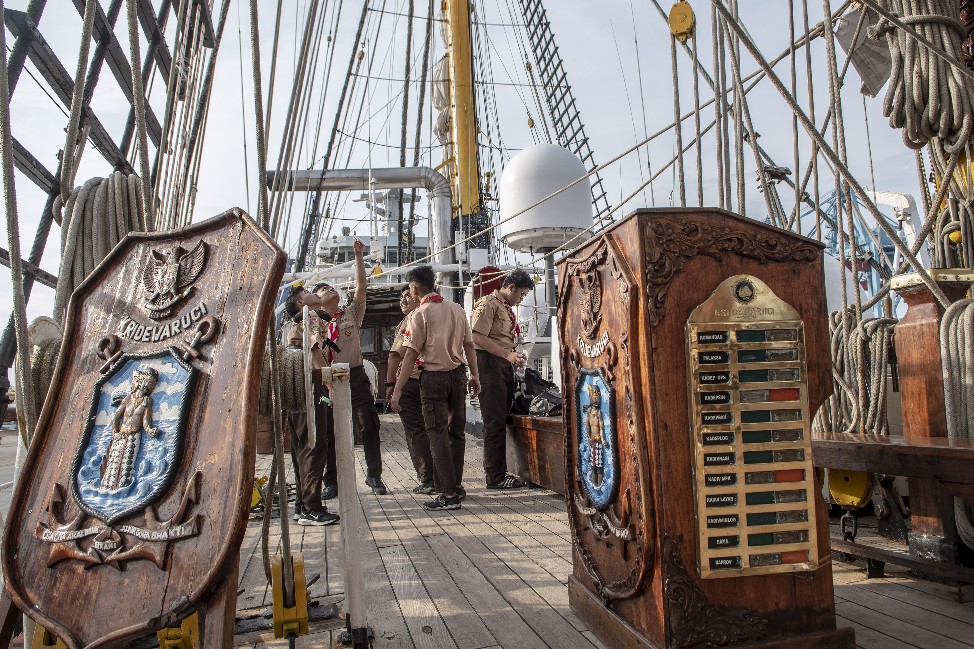 KRI Dewaruci Bersandar di Jakarta