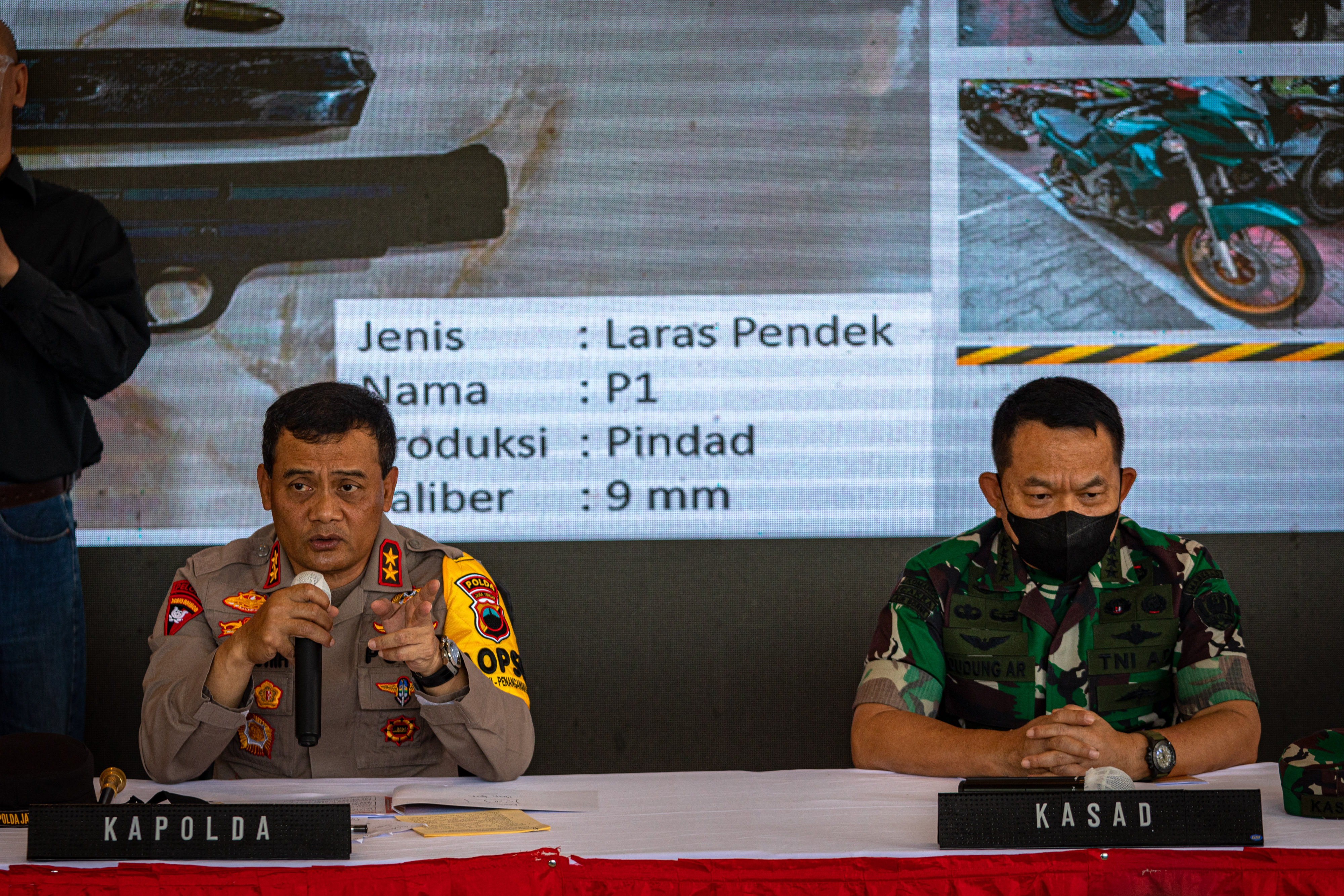 Konferensi Pers Kasus Percobaan Pembunuhan Berencana Terhadap Istri Anggota TNI AD