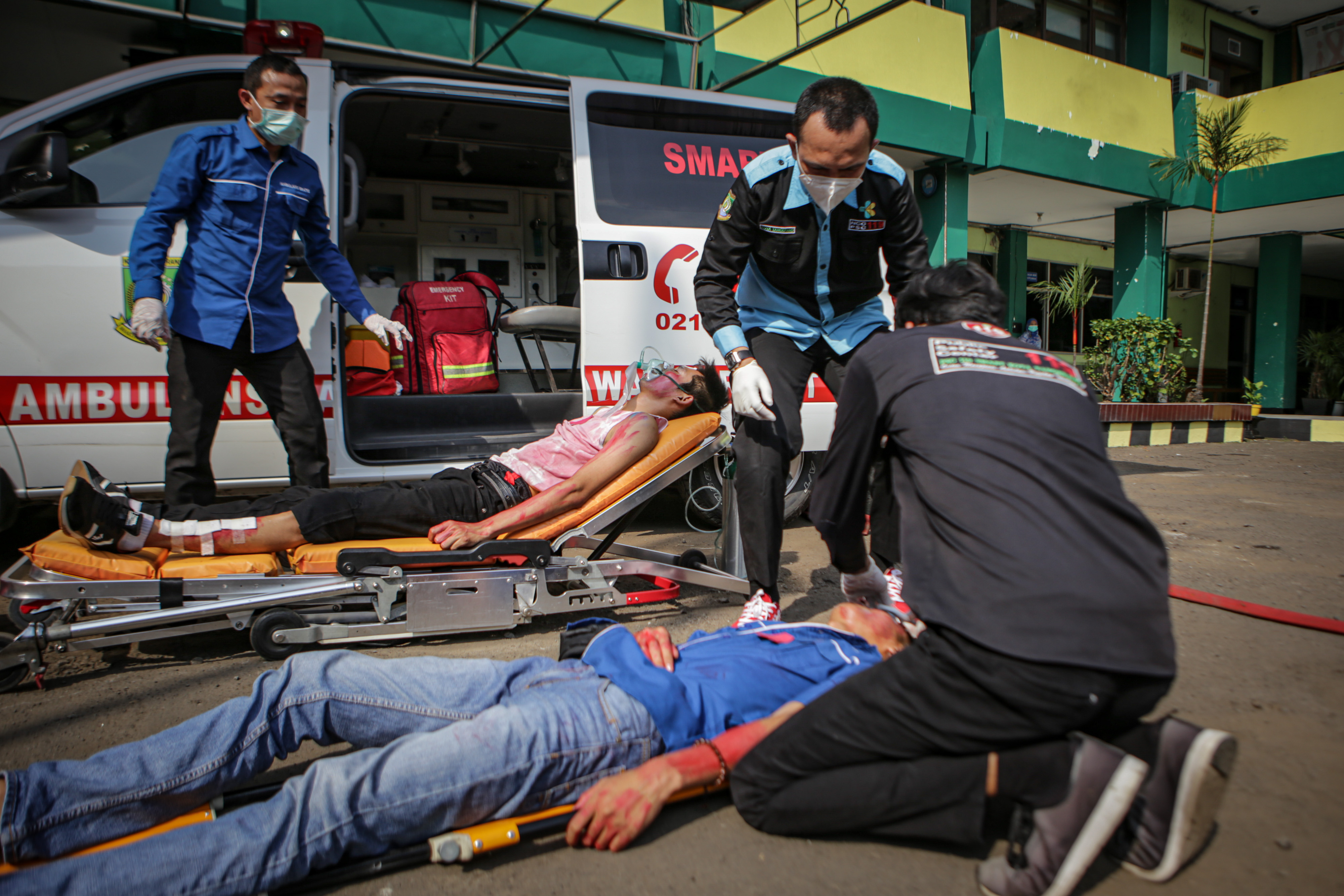 Simulasi Bencana di Tangerang