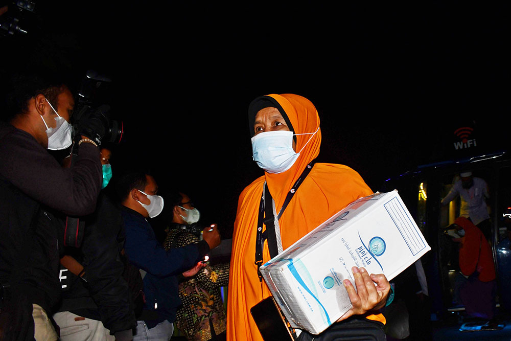 Kedatangan Jamaah Haji di Kota Madiun