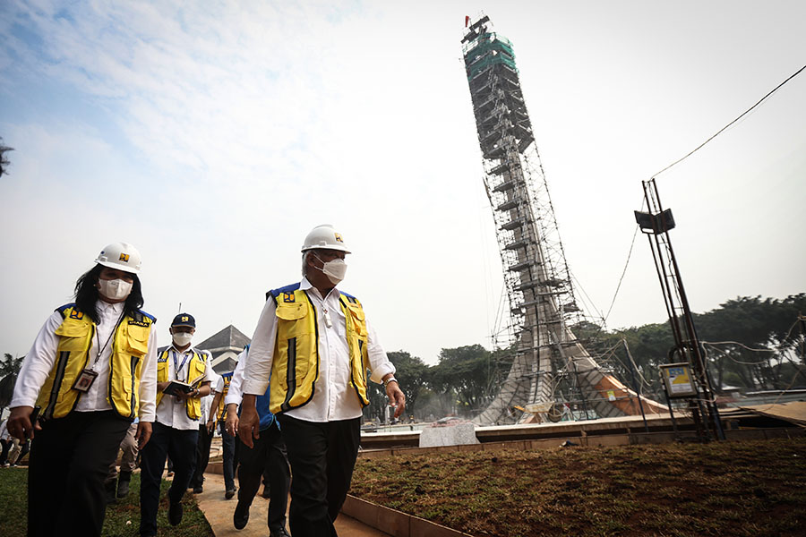 Menteri Basuki Meninjau Revitalisasi Taman Mini Untuk KTT G20