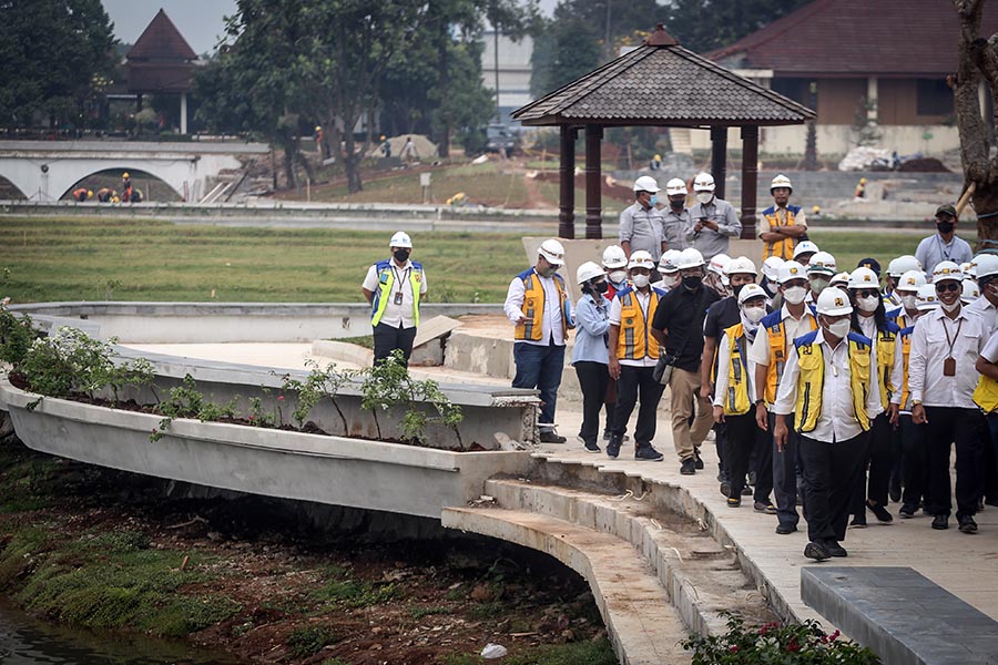 Menteri Basuki Meninjau Revitalisasi Taman Mini Untuk KTT G20