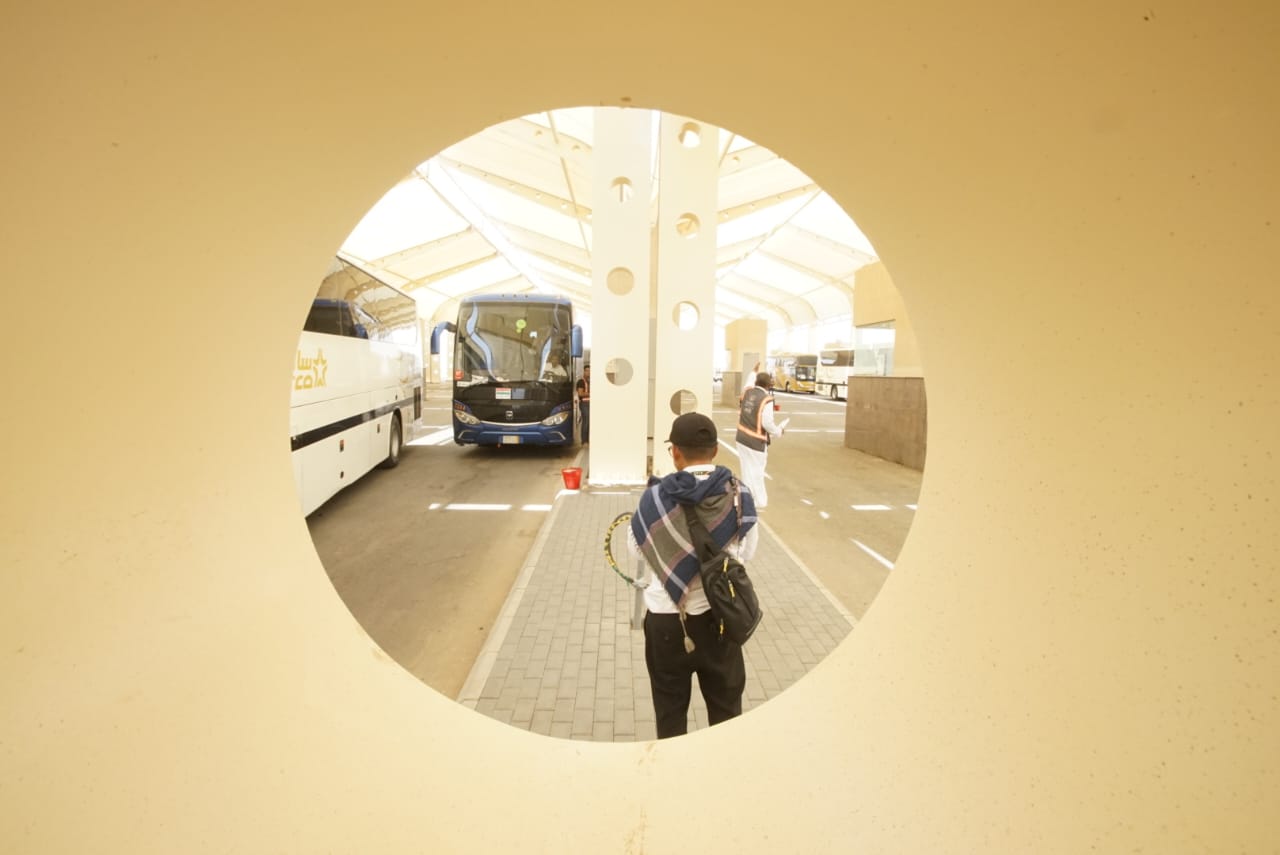 Pencatatan Kedatangan Bus Jemaah Haji 