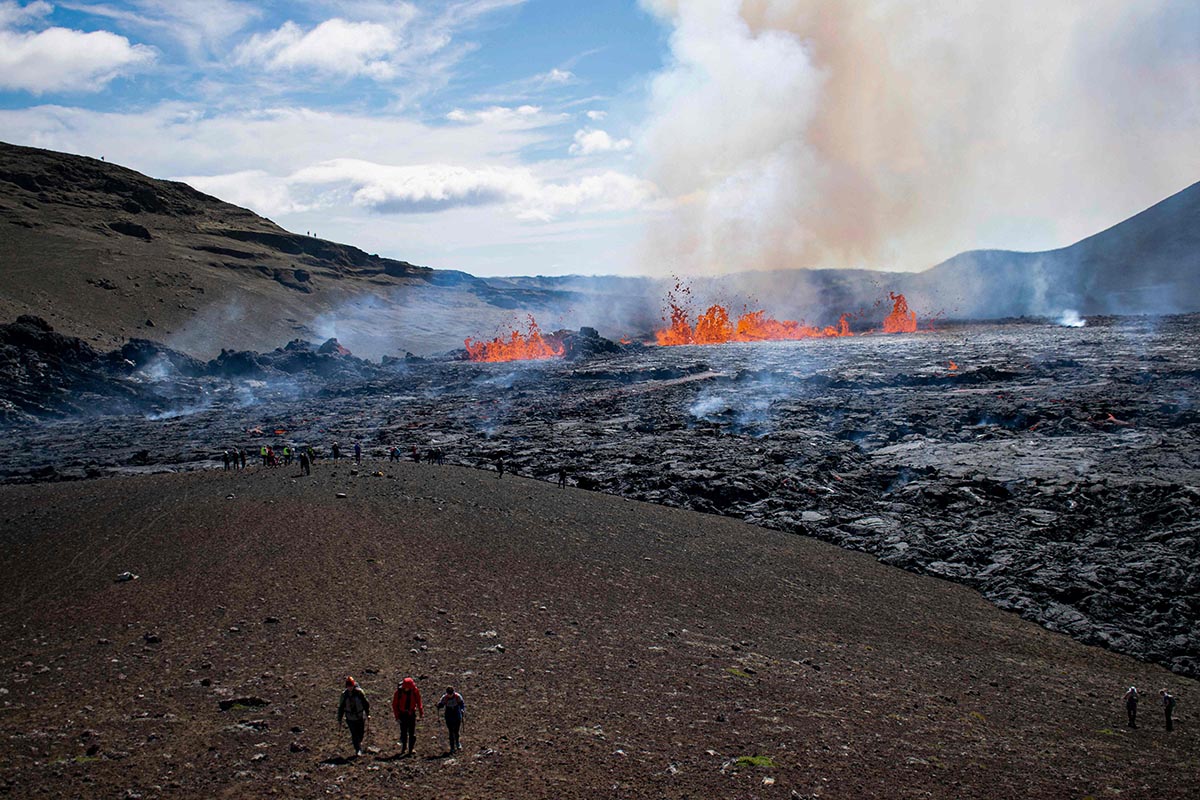 Erupsi Gunung Berapi di Reykjavik Islandia