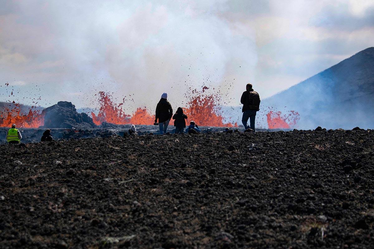 Erupsi Gunung Berapi di Reykjavik Islandia