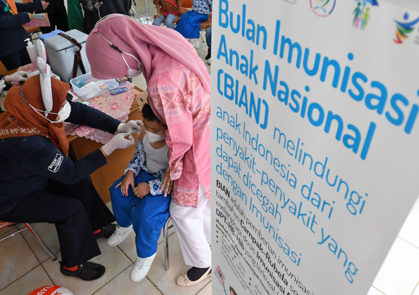 Pelaksanaan Bulan Imunisasi Anak Nasional