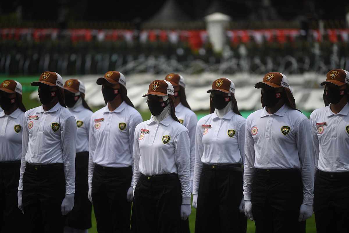 Gladi Upacara HUT ke-77 kemerdekaan RI 