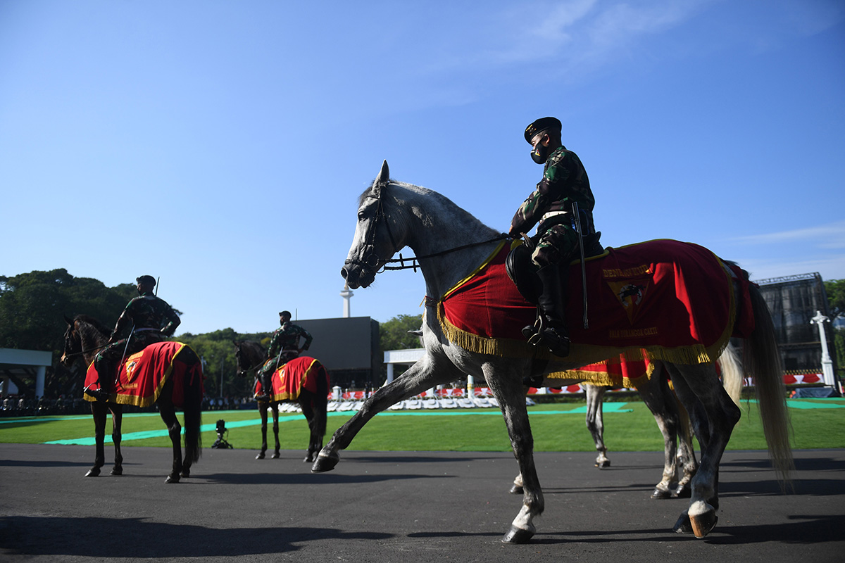Gladi Upacara HUT ke-77 kemerdekaan RI 