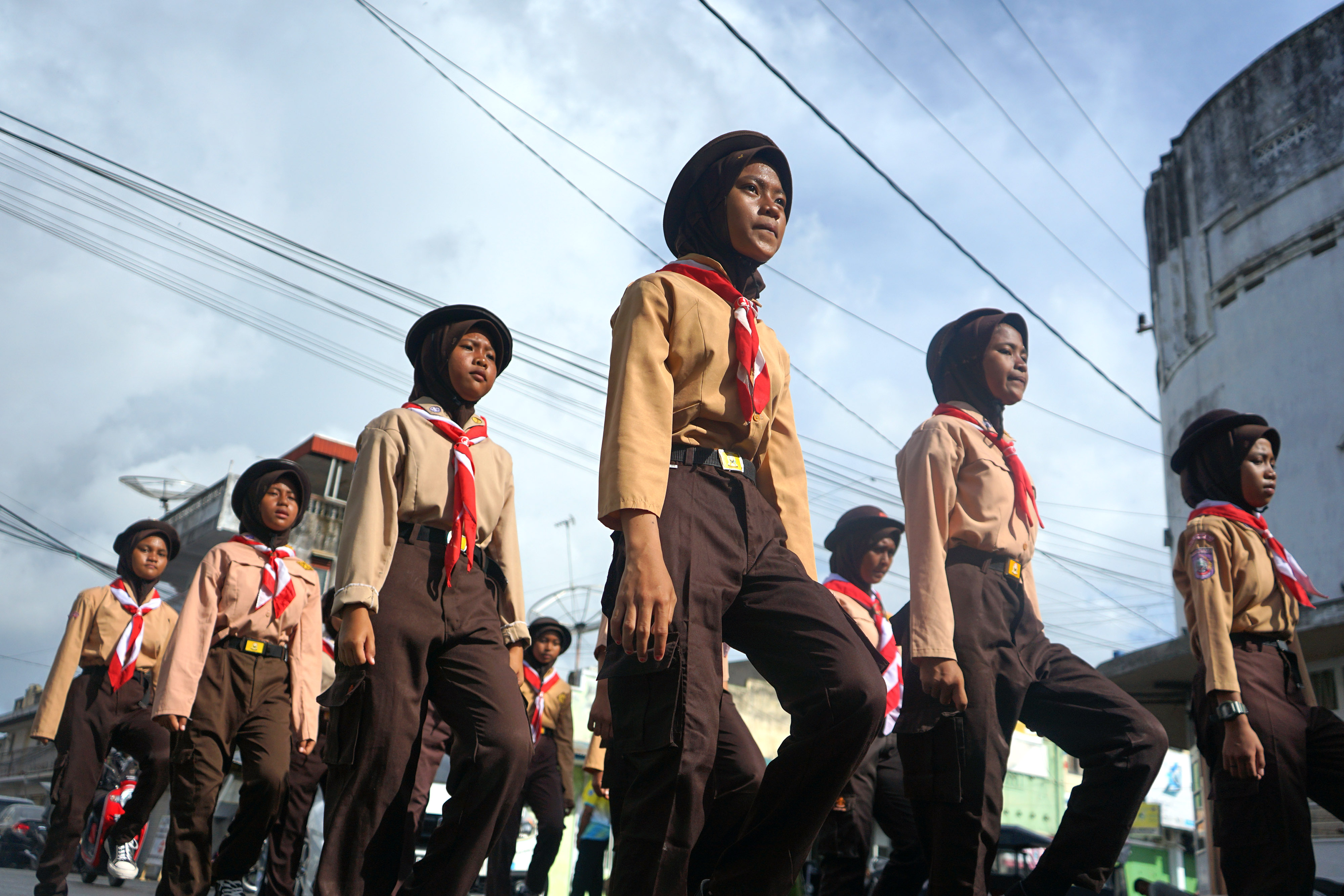 Gerak Jalan Meriahkan HUT ke-77 Kemerdekaan RI