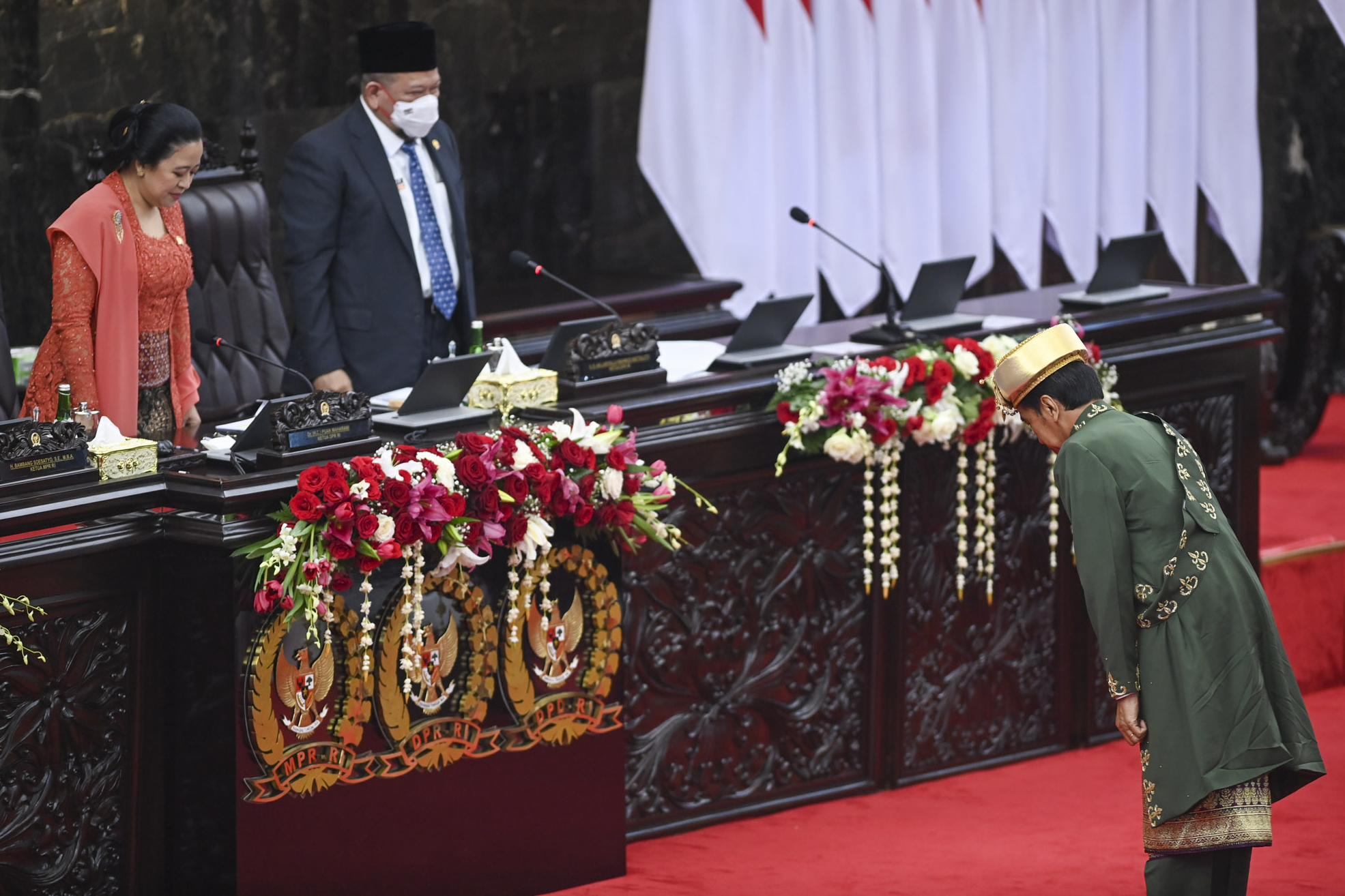 Presiden Joko Widodo menyampaikan pidato kenegaraan sambut Hari Kemerdekaan RI