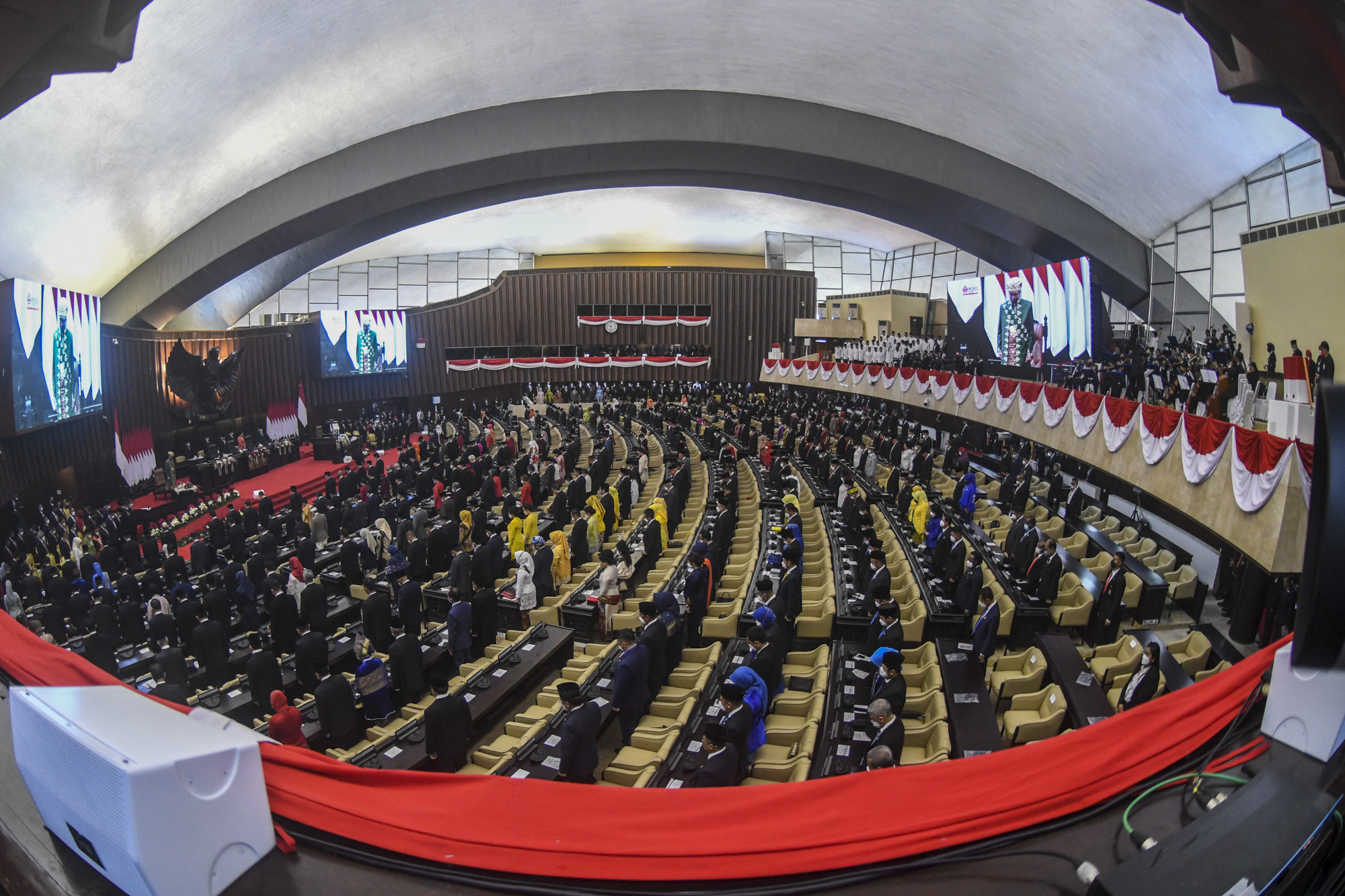 Presiden Joko Widodo menyampaikan pidato kenegaraan sambut Hari Kemerdekaan RI