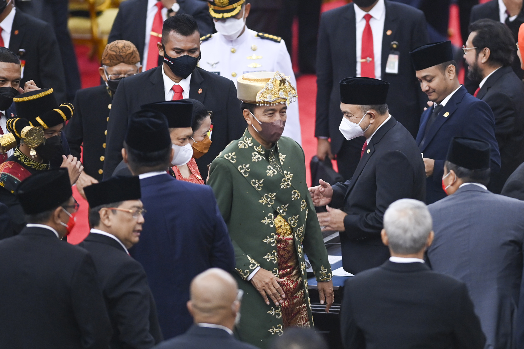 Presiden Joko Widodo menyampaikan pidato kenegaraan sambut Hari Kemerdekaan RI