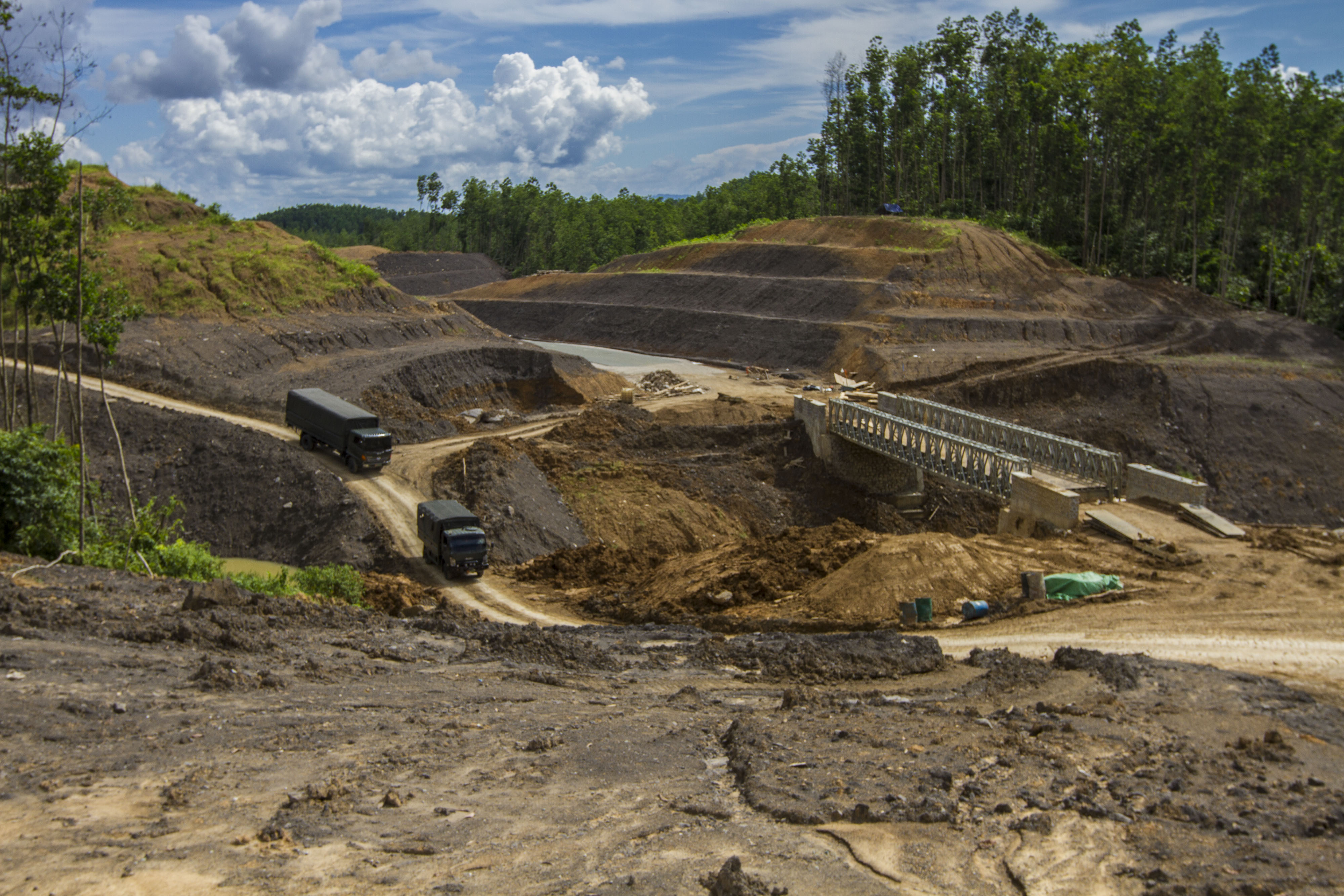 Pembangunan Jalan Lingkar Sepaku Segmen 2 di IKN Nusantara