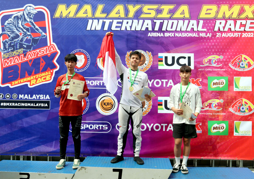 Raiden Raga Juarai BMX Internasional Di Malaysia