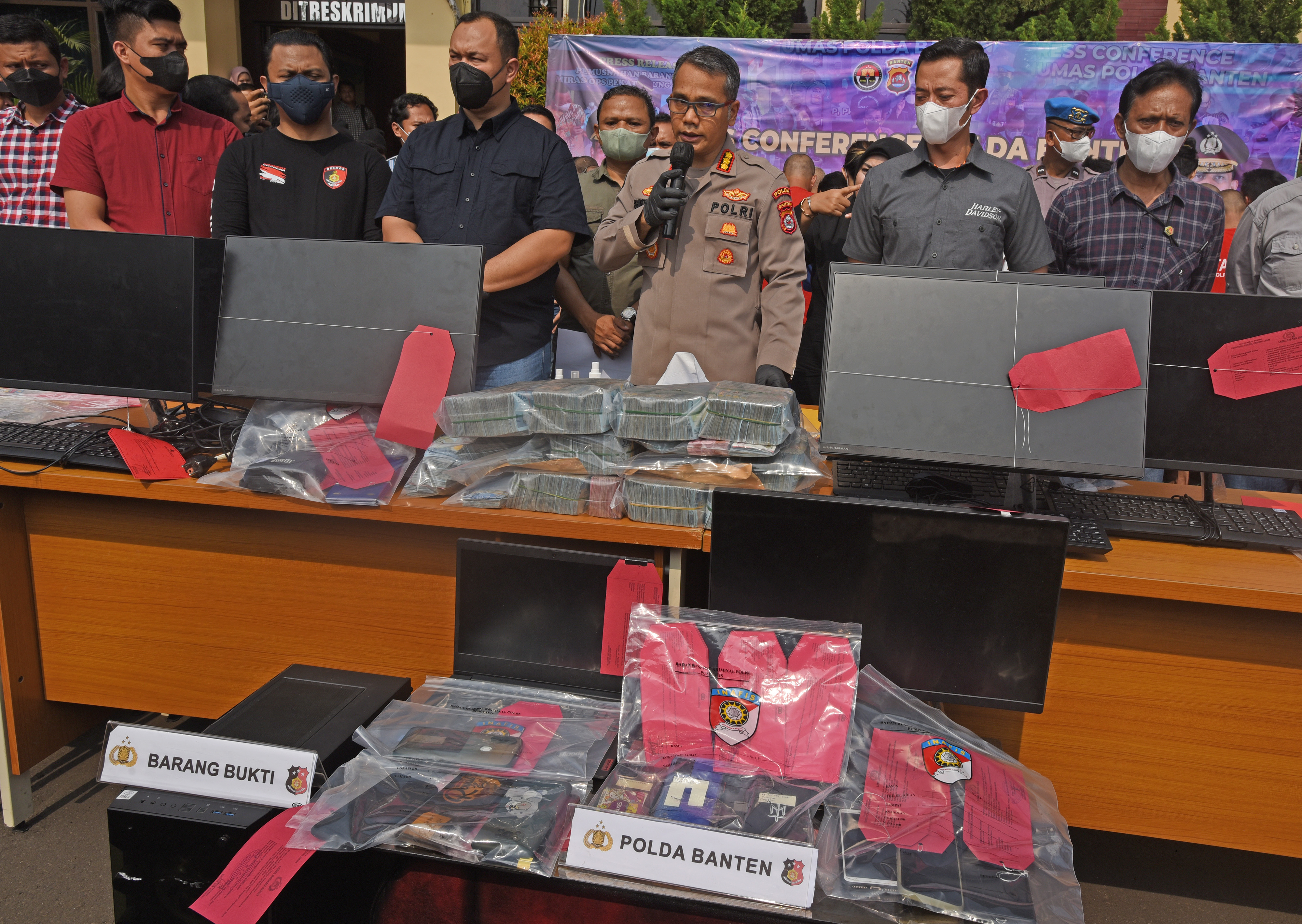 Polisi Banten Sita Uang 1M dalam Pemberantasan Judi