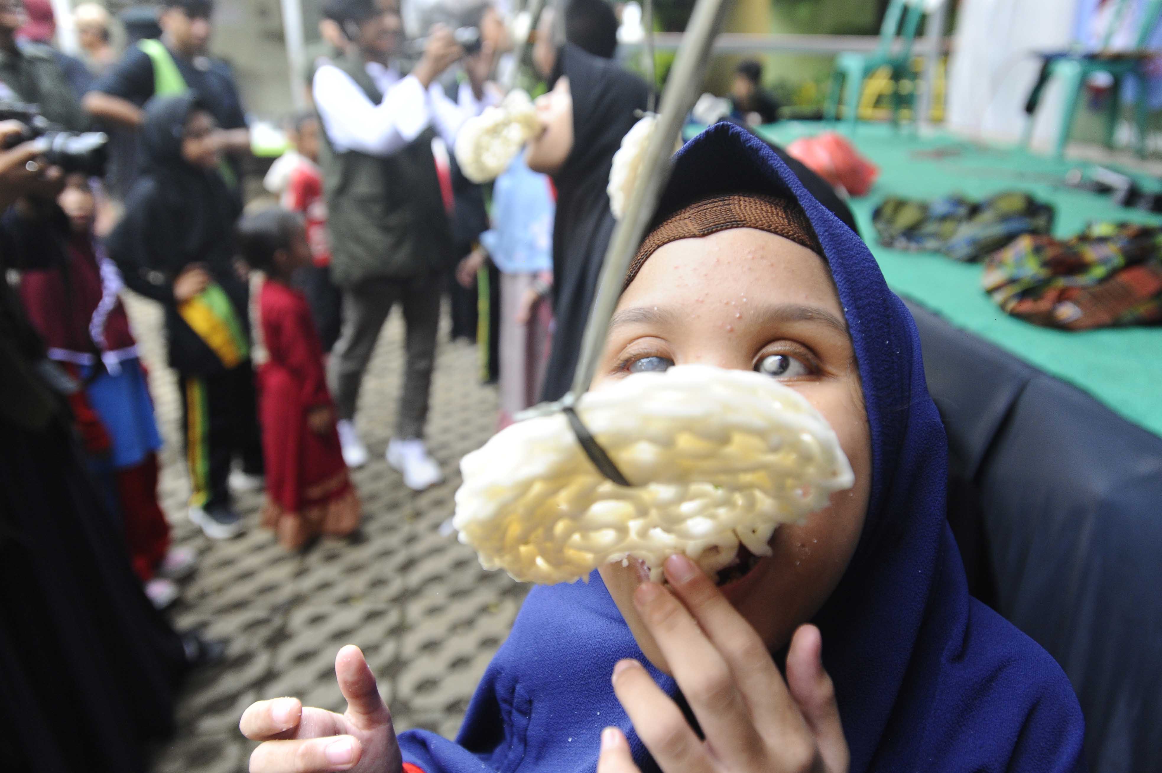 Santri Tuna Netra Meriahkan HUT ke-77 Kemerdekaan RI di Bogor