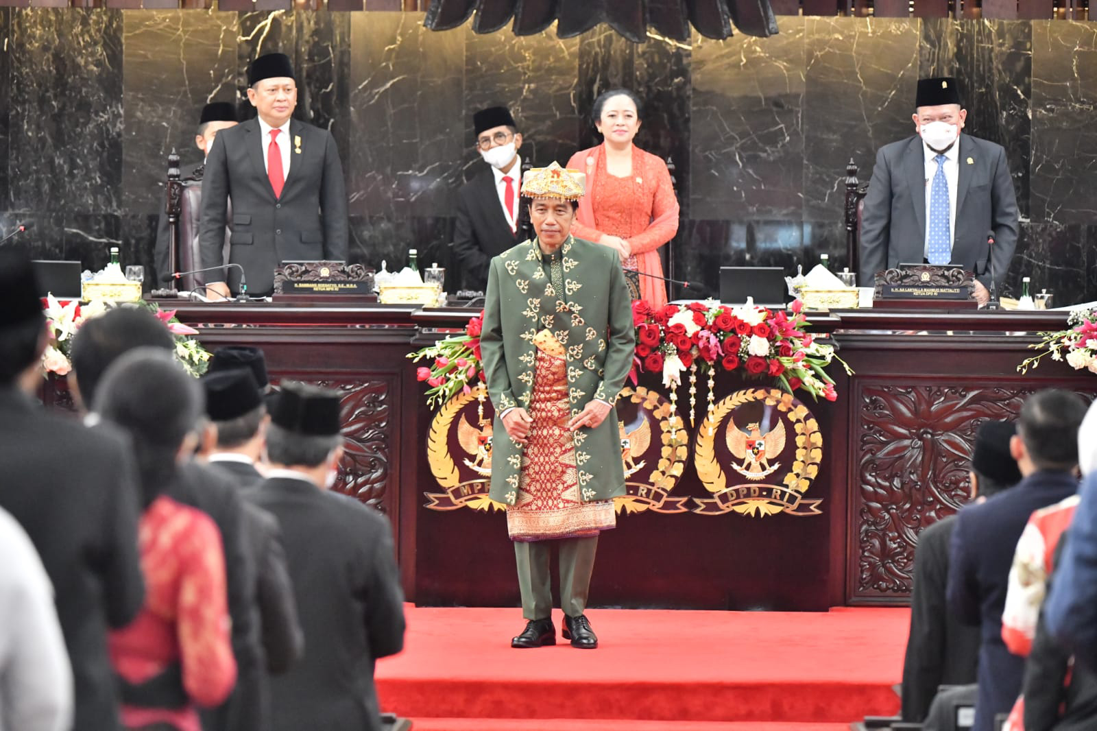 Presiden Joko Widodo menyampaikan pidato kenegaraan sambut Hari Kemerdekaan RI