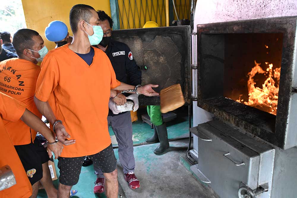 Bareskrim Musnahkan Narkoba