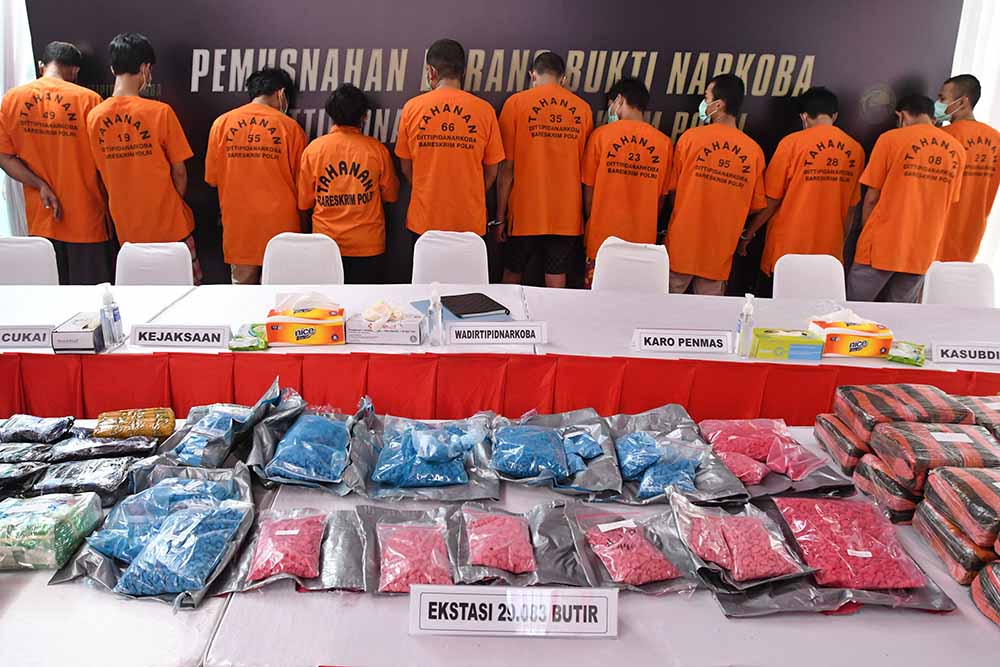 Bareskrim Musnahkan Narkoba