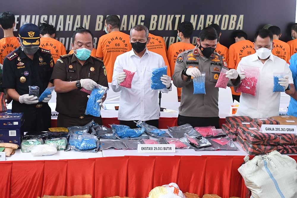 Bareskrim Musnahkan Narkoba