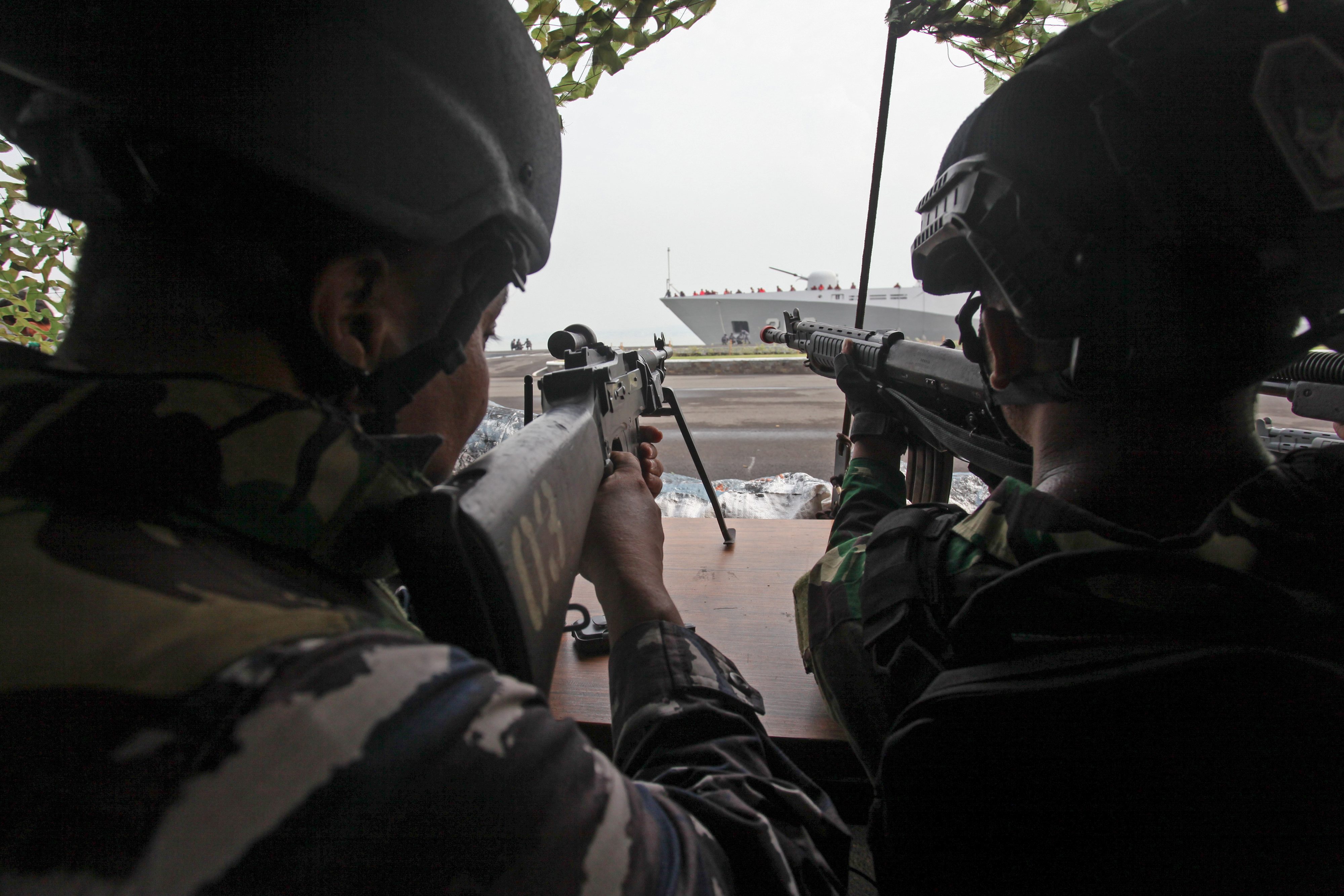 Latihan Pertahanan Pangkalan Armada Siaga