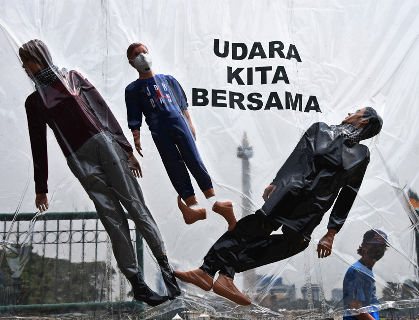 Aksi Tuntut Hak Udara Bersih Di Jakarta